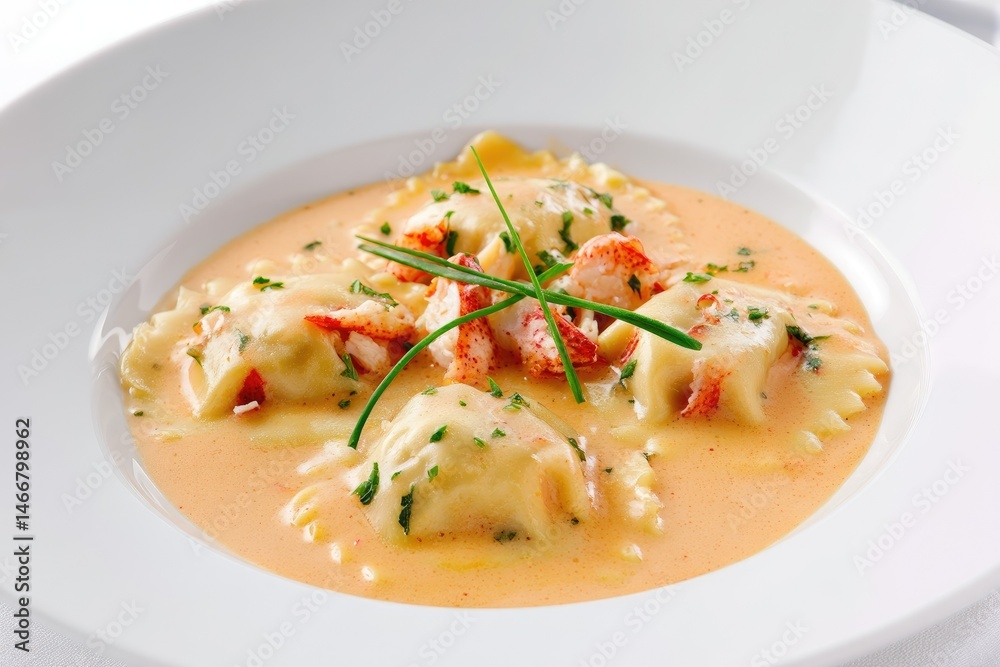 Lobster ravioli in bisque reduction --ar 3:2 --v 7 Job ID: e8ca3fe8-efc0-4016-97b9-8e2faab993f3 Lobster ravioli in bisque reduction --ar 3:2 --v 7 Job ID: e8ca3fe8-efc0-4016-97b9-8e2faab993f3