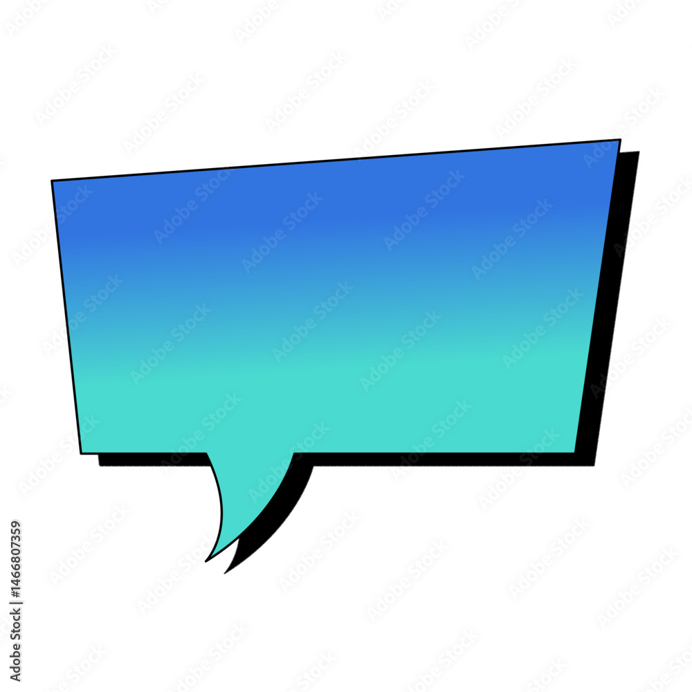 Naklejka premium Speech bubble pop art style art