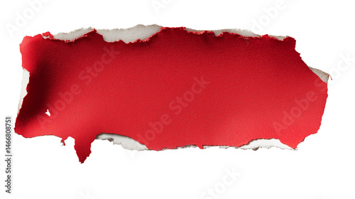 Wallpaper Mural red torn paper isolated on white background Torontodigital.ca