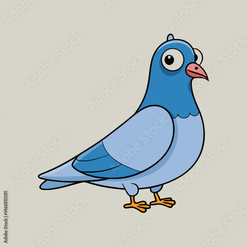 vector illustration of a pigeon