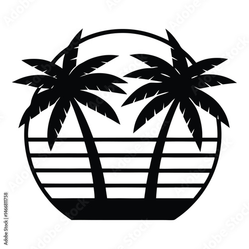 palm tree silhouette