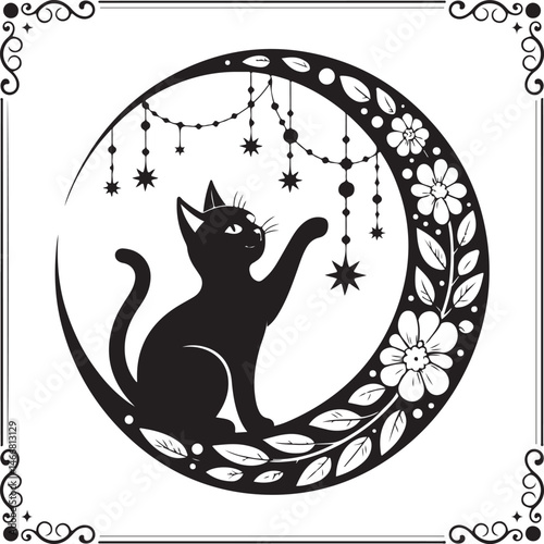 "Purrfect Vibes – Cute Cat Silhouette Design"

"Whiskers & Sass – Funny Cat Illustration"

"Nap King – Lazy Cat Artwork for Cat Lovers"

"Feline Fine – Minimalist Cat Drawing"

"Meow Magic – Adorable 