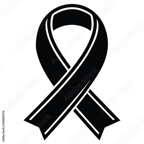 Ribbon on white background