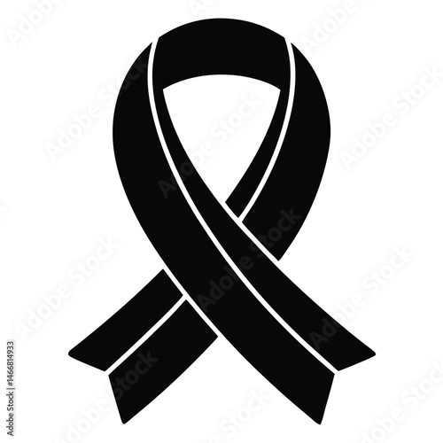 Ribbon on white background