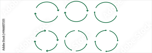 circle arrow icon set. Blue circular arrow icon, refresh, reload arrow icon symbol sign. Blue Reload vector icon set. repeat vector. restart or reset sign