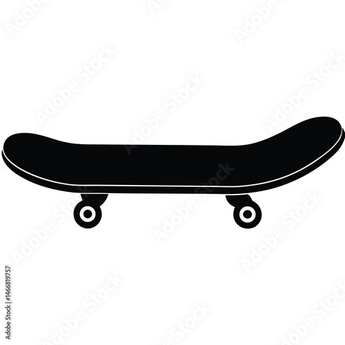 skateboard isolated on white