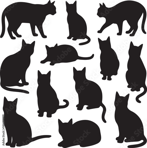 "Purrfect Vibes – Cute Cat Silhouette Design"

"Whiskers & Sass – Funny Cat Illustration"

"Nap King – Lazy Cat Artwork for Cat Lovers"

"Feline Fine – Minimalist Cat Drawing"

"Meow Magic – Adorable 