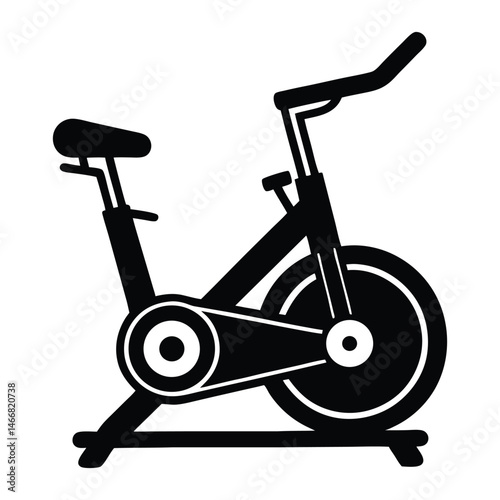 Exercise Bike illustration vector art 