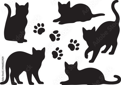 "Purrfect Vibes – Cute Cat Silhouette Design"

"Whiskers & Sass – Funny Cat Illustration"

"Nap King – Lazy Cat Artwork for Cat Lovers"

"Feline Fine – Minimalist Cat Drawing"

"Meow Magic – Adorable 