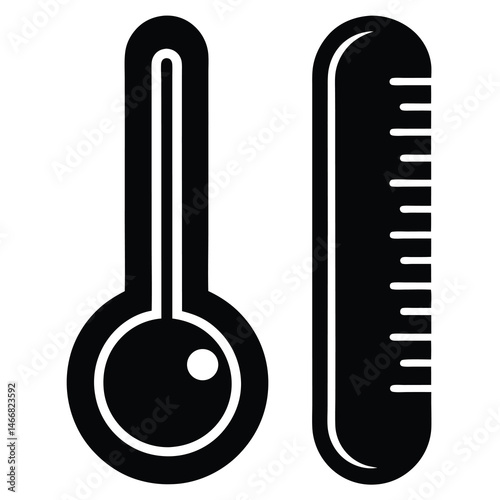 thermometer icon set