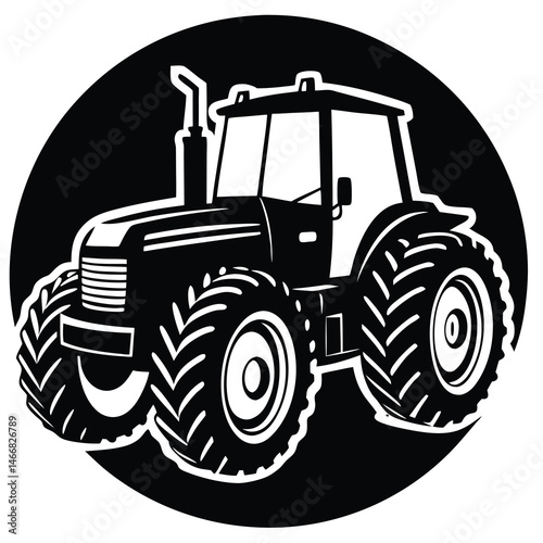 tractor isolated on white background