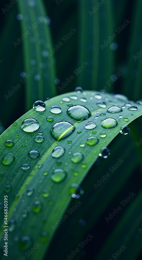 Naklejka premium Emerald Tears of Dawn