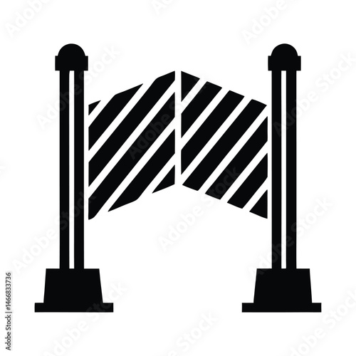 Slalom Gates illustration vector art