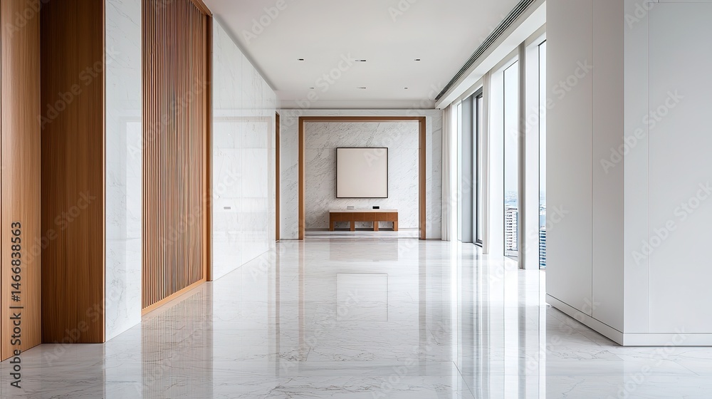 custom made wallpaper toronto digitalSerene atmosphere in luxury penthouse living room with flawless marble and urban skyline design