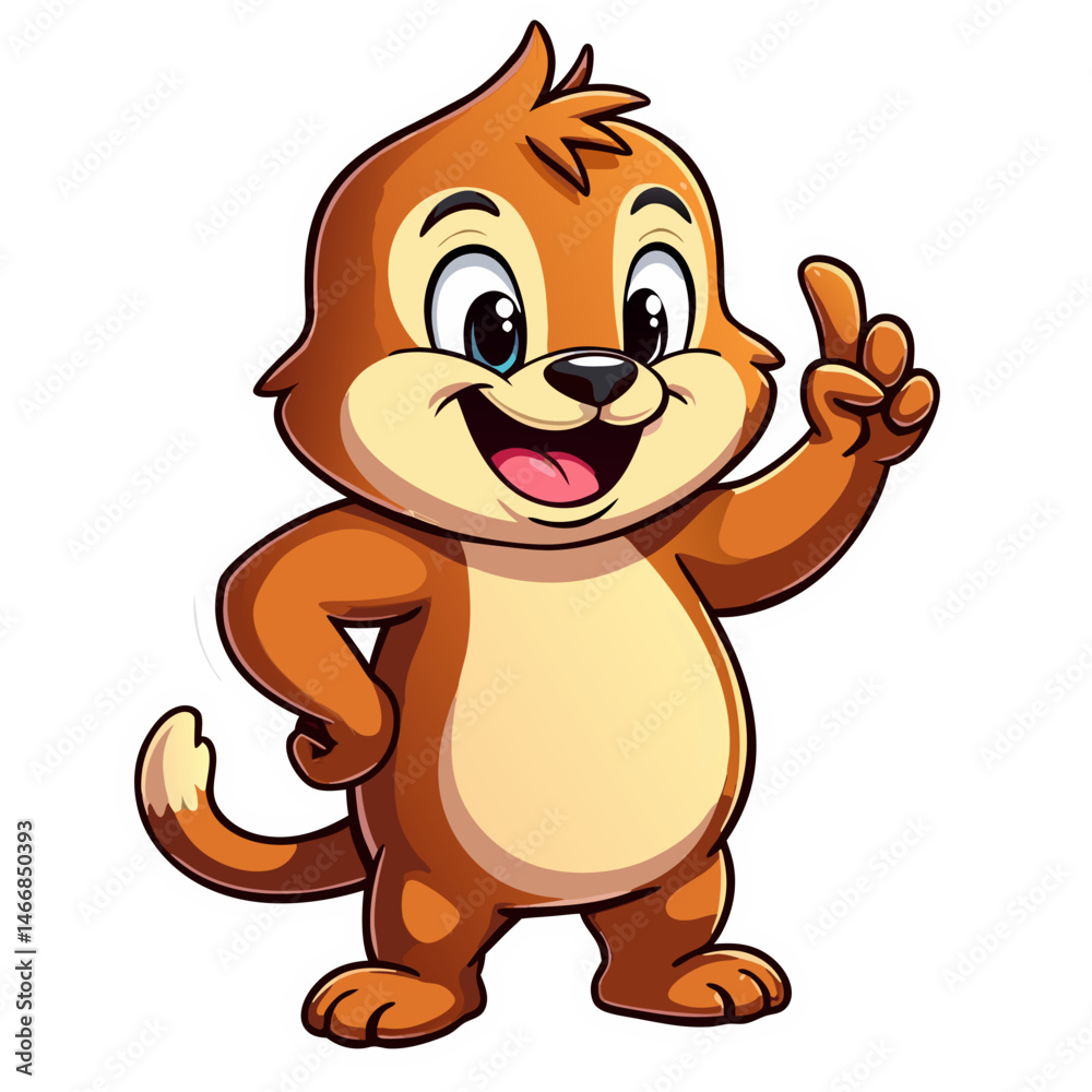 Obraz premium 3D cartoon lion mascot vector illustration