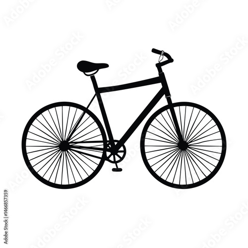 Classic Bicycle Coral Vector Art