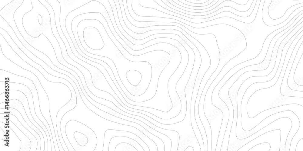 Abstract lines background. Contour maps. Topo contour map on white background. Abstract background with waves Geographic mountain relief.