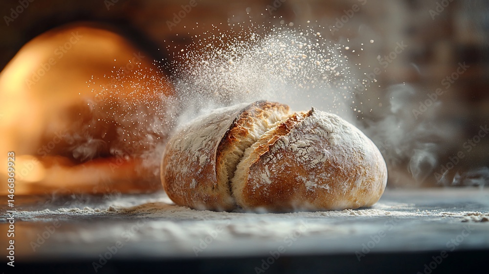 Fototapeta premium Freshly baked artisan bread