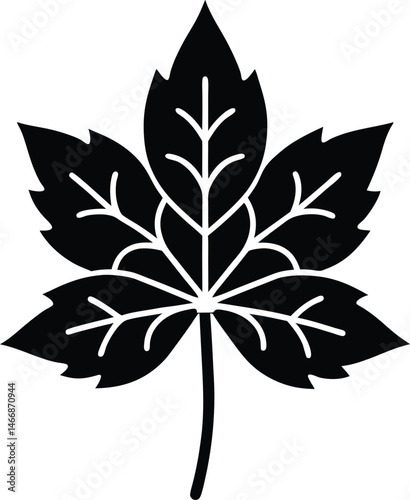Coral Bells Flower Icon Silhouette Vector Illustration