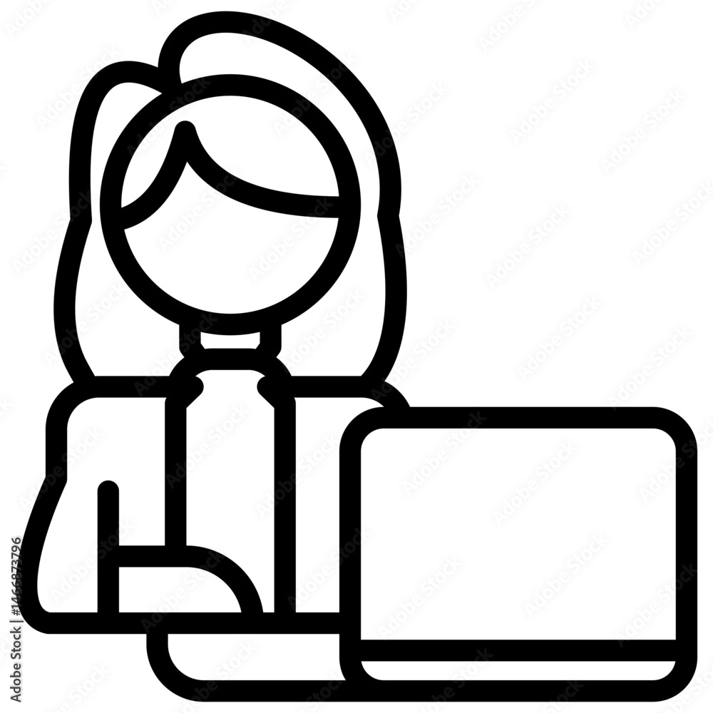 working line icon working line icon