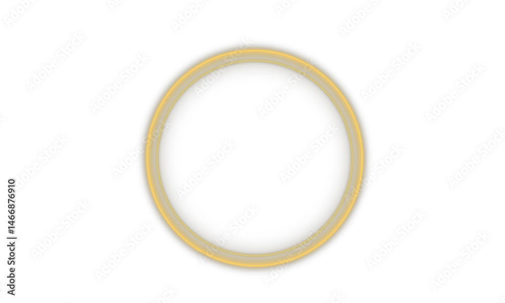 Gold Geometric Frame with Ornate Floral Elements – Luxury Circular Border Design for Wedding Invitation or Card Template, Hand-Drawn Vector on White Watercolor Background