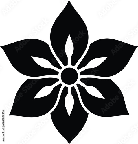 Mountain Laurel Flower Icon Silhouette Vector Illustration