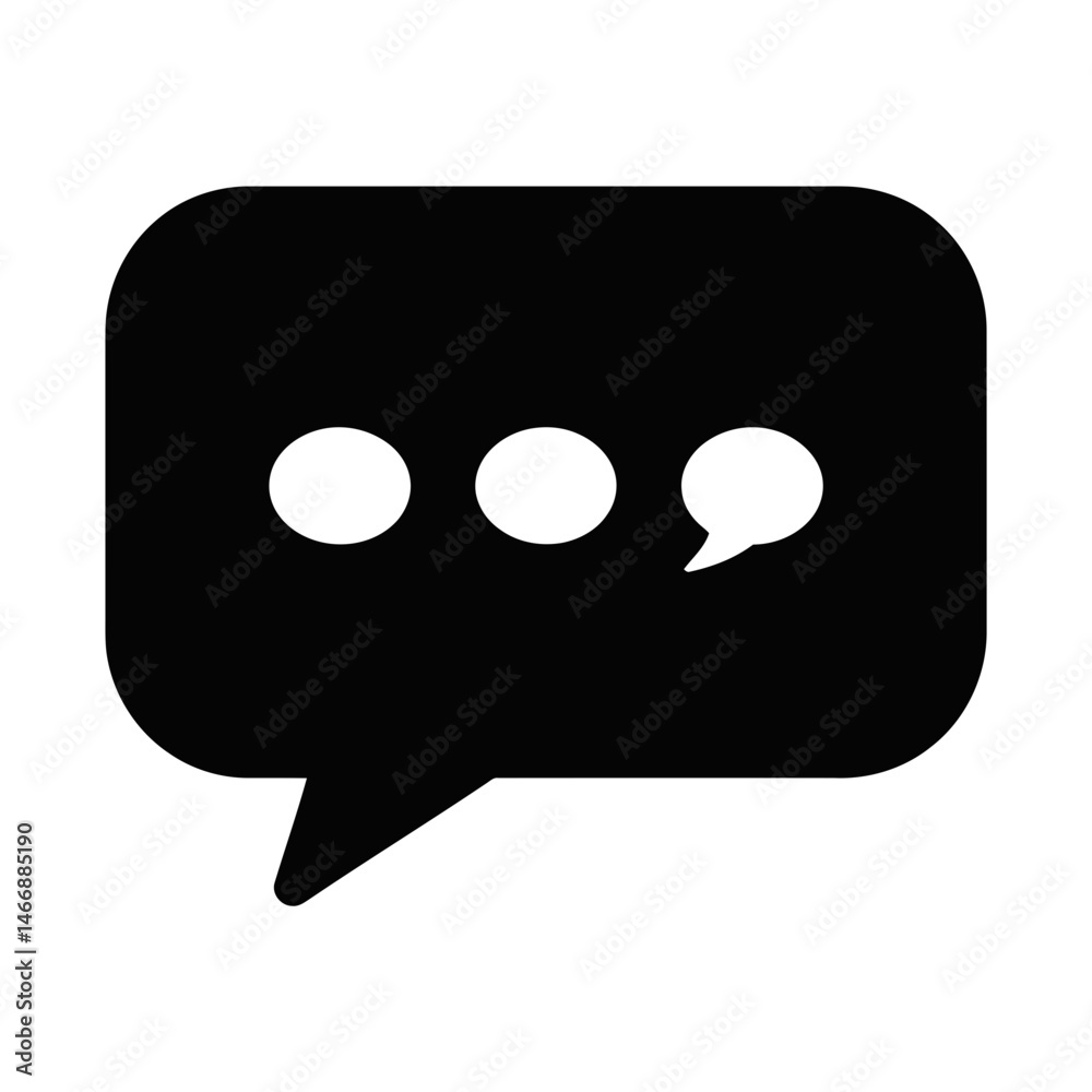 Chat bubble icon message speech conversation symbol Chat bubble icon message speech conversation symbol