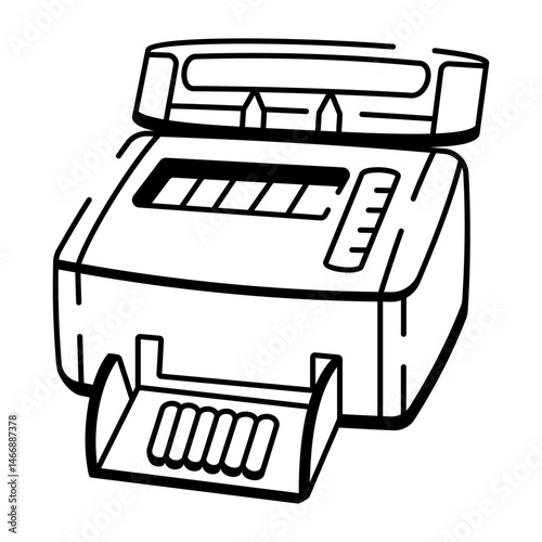 A sketchy style icon symbolizing the pcr machine 

