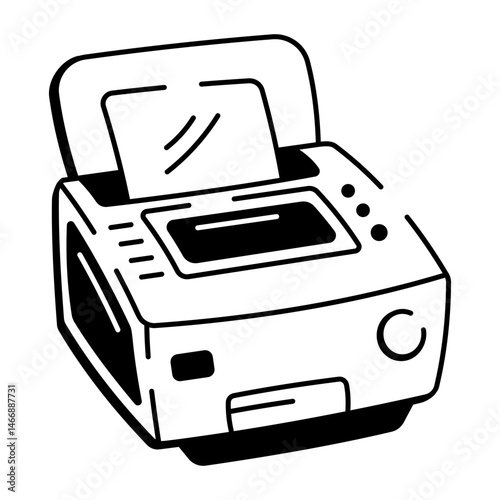 A hand drawn style icon showing a pcr apparatus 