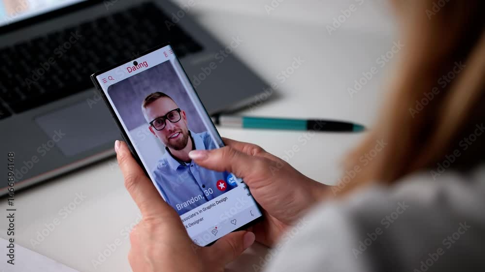Online Dating And People Match App On Mobile Phone
