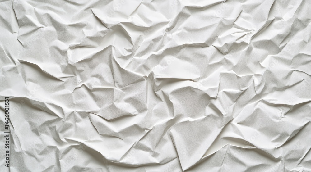 Obraz premium Abstract textured white crumpled surface