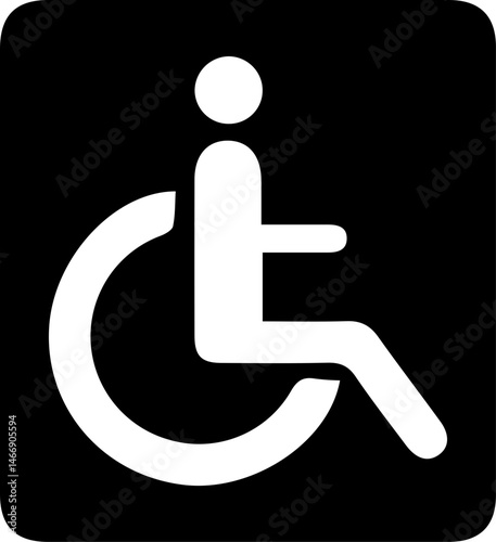 Accessible Washroom Sign (for people with disabilities)

