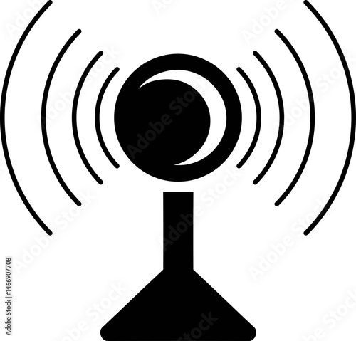 Wireless Network / Hotspot / Bridge Icon - Black and White
WiFi / Hotspot / Network Bridge Symbol - Vector
Internet Connection / Hotspot / Bridge Icon
