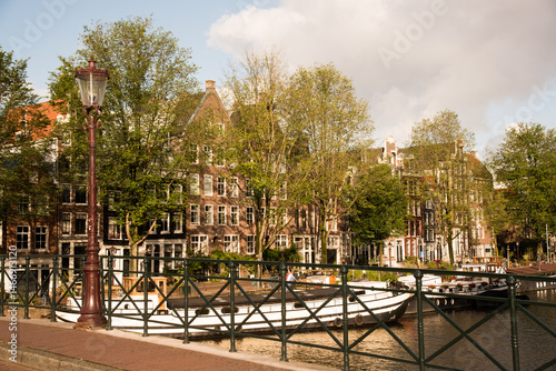 Peaceful canal scene in the heart of the Netherlands