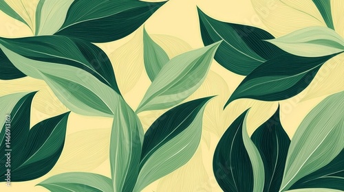 Organic green leaf texture depicted in an abstract pattern.