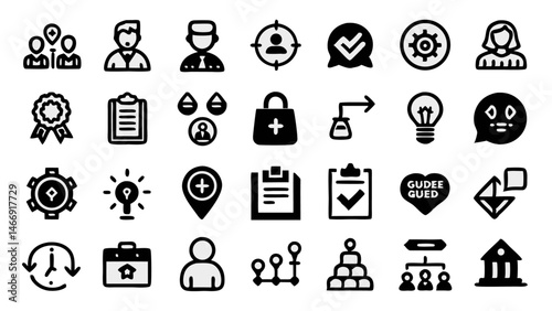 Guidance Icon Set Featuring Editable Line Icons Representing Mentorship Advice Direction Decision Support and Professional Career Path Navigation