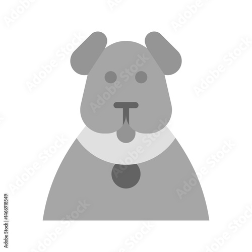 Dog icon vector image. Suitable for mobile apps, web apps and print media.