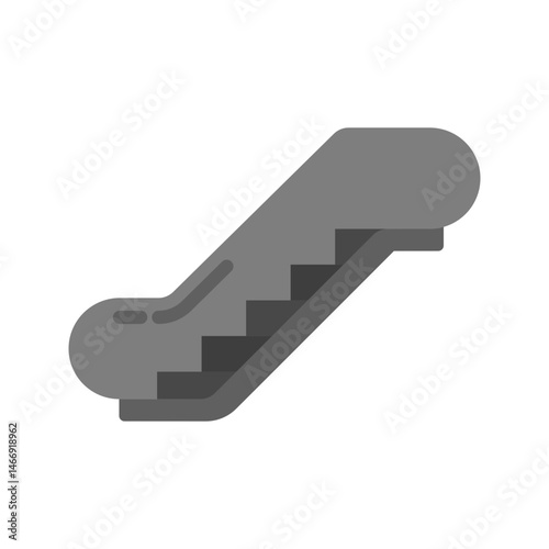 Escalator icon vector image. Suitable for mobile apps, web apps and print media.