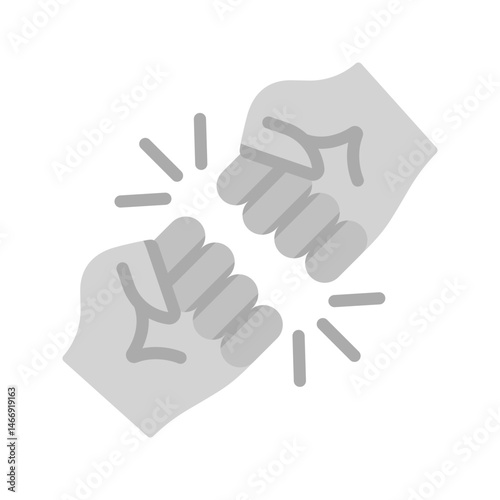 Fighting icon vector image. Suitable for mobile apps, web apps and print media.