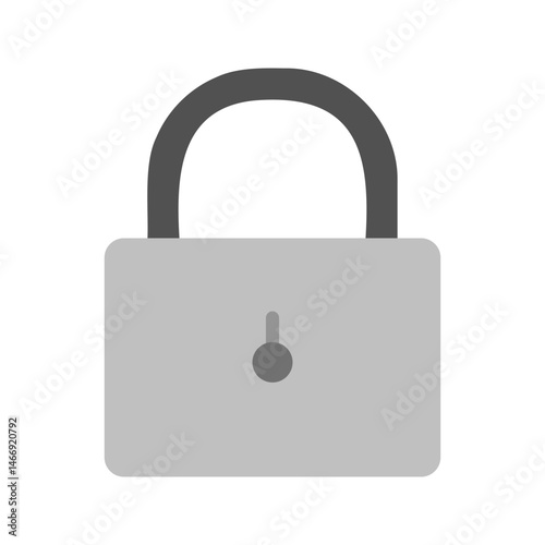 Lock icon vector image. Suitable for mobile apps, web apps and print media.
