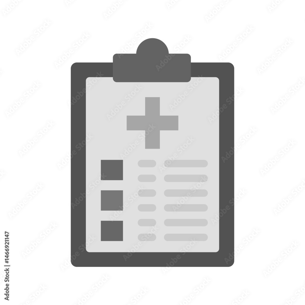 Fototapeta premium Medical Report icon vector image. Suitable for mobile apps, web apps and print media.
