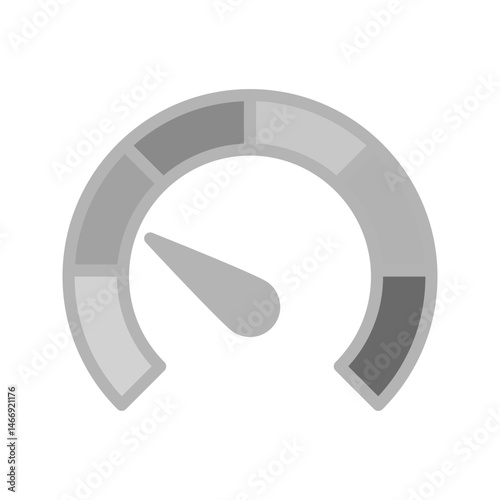 Meter icon vector image. Suitable for mobile apps, web apps and print media.