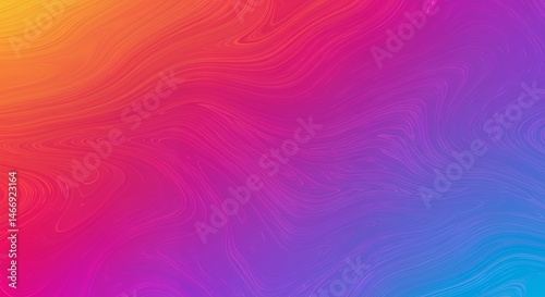 Obraz na płótnie Gradient Background with Swirling Lines and Vibrant Color Transitions w salonie