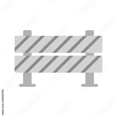Road Barrier icon vector image. Suitable for mobile apps, web apps and print media.