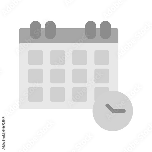 Schedule icon vector image. Suitable for mobile apps, web apps and print media.