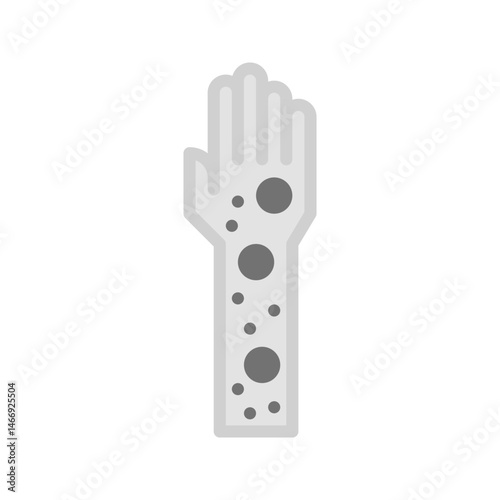 Skin Disease icon vector image. Suitable for mobile apps, web apps and print media.