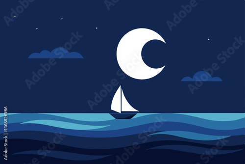 moonlight reflecting on rippling ocean waves 