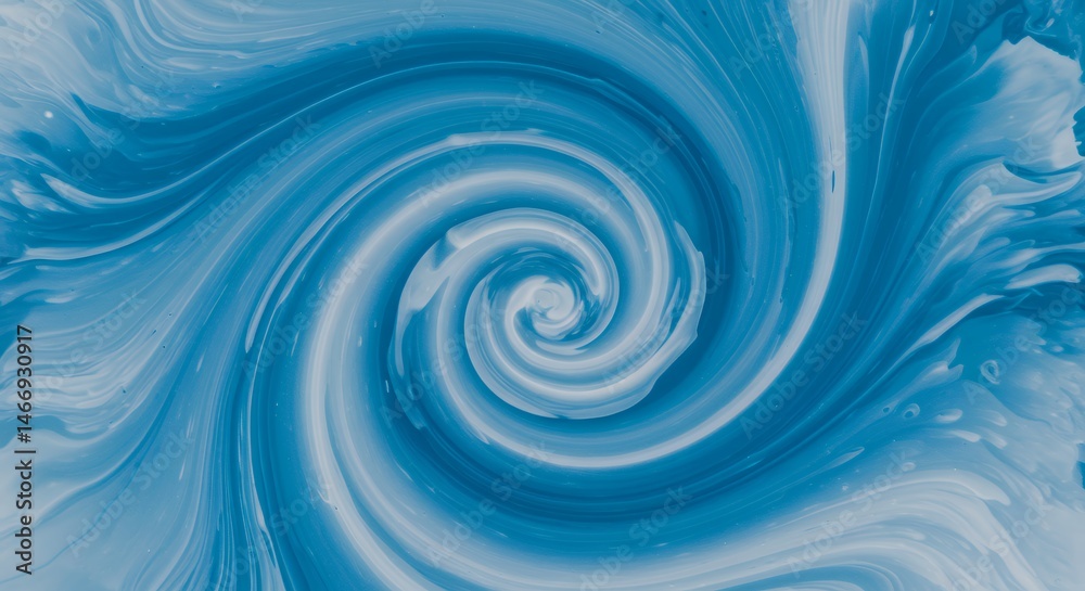 Swirling Blue and White Abstract Pattern Creates a Dynamic Visual