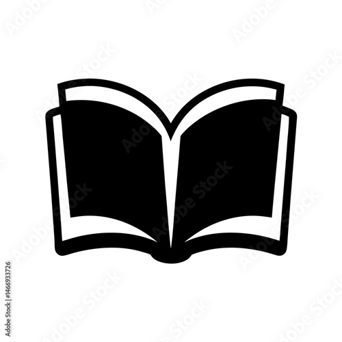 Simple and elegant book illustration perfect for educational and literature designs