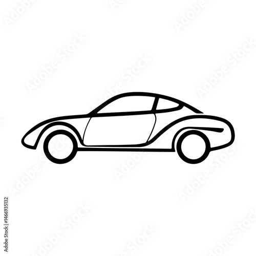 Modern Luxury Car Icon for Automotive Websites & Dashboards